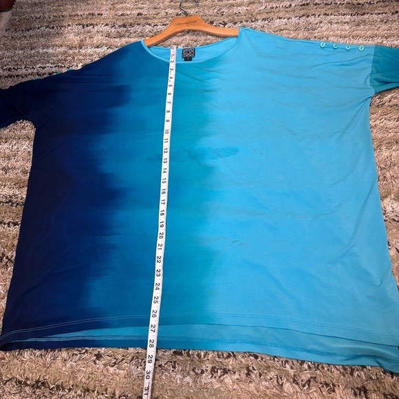 Clara Sun Woo large top ombré blue dolman sleeve - Picture 10 of 10
